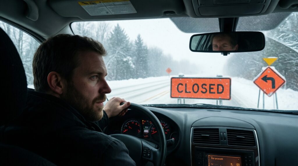 Ситуация на дорогах: перекрытия, зимники, аварийность и рекомендации водителям - иллюстрация