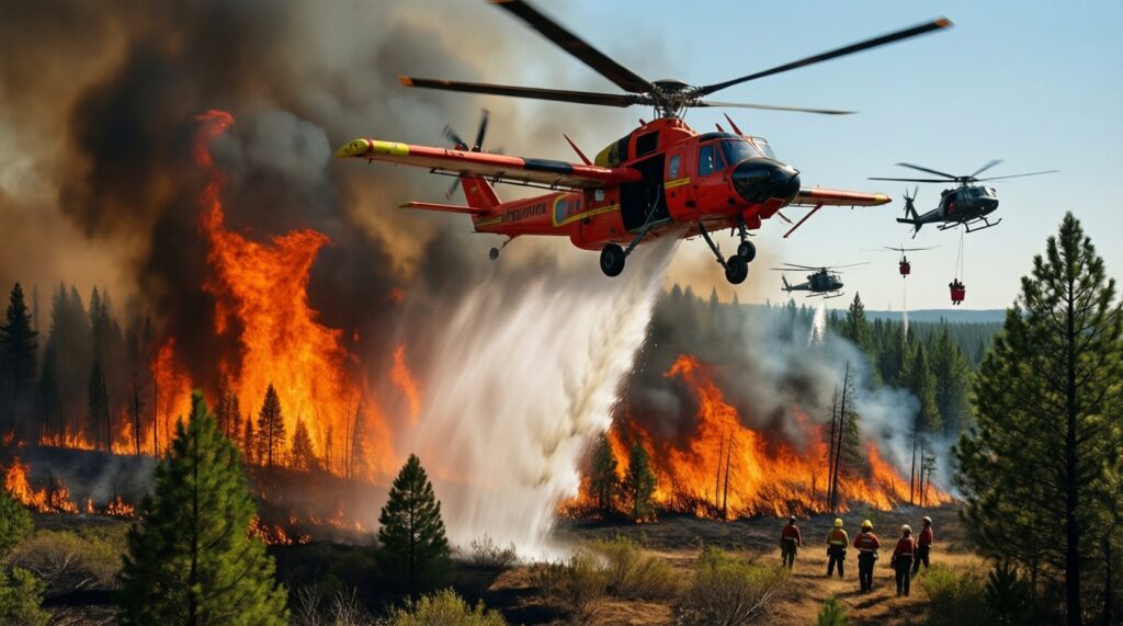 Лесные пожары и природные ЧС: мониторинг, профилактика, работа авиации и волонтёров - иллюстрация