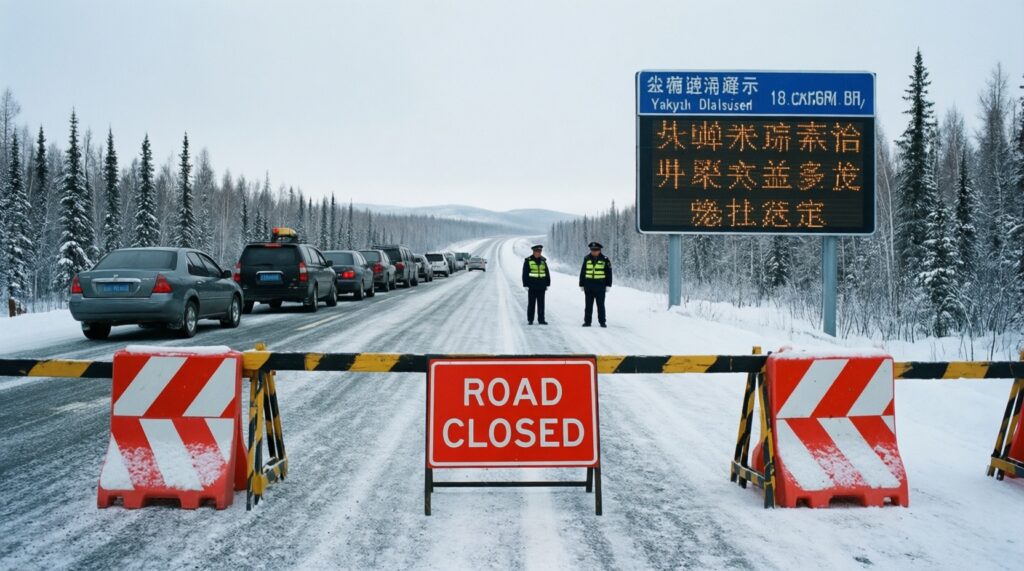Где и почему перекрывают дороги: ситуация на трассах и в Якутске в режиме реального времени - иллюстрация