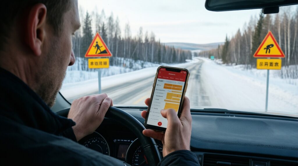 Ситуация на дорогах: перекрытия, зимники, паромы и обстановка на трассах - иллюстрация