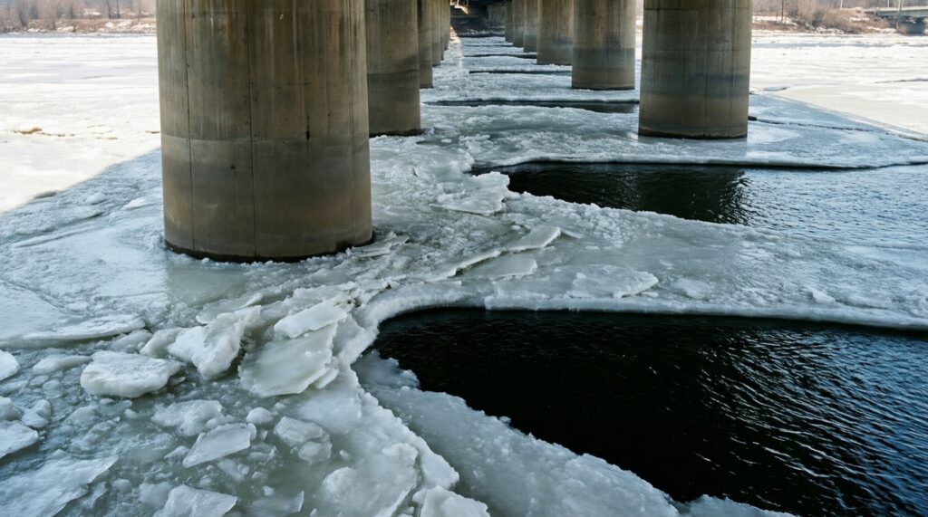 Погода и риски: штормовые предупреждения, паводок/ледовая обстановка, влияние на транспорт - иллюстрация