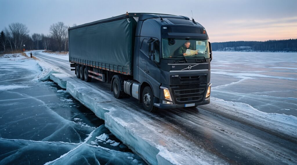 Ситуация на дорогах и зимниках: проезд, ограничения, ледовые переправы, прогноз на сутки - иллюстрация
