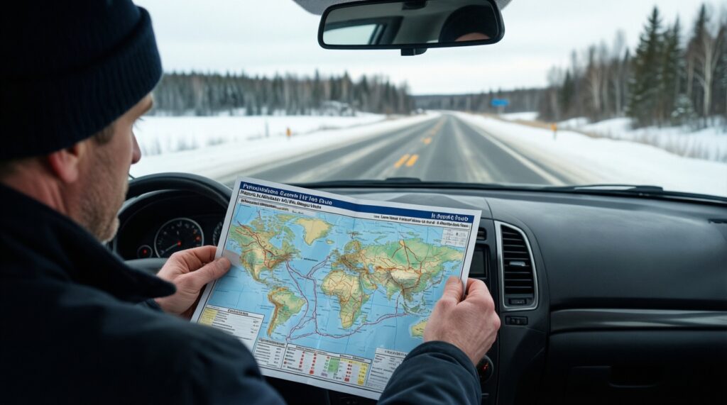 Ситуация на дорогах и зимниках: проезд, ограничения, ледовые переправы, прогноз на сутки - иллюстрация