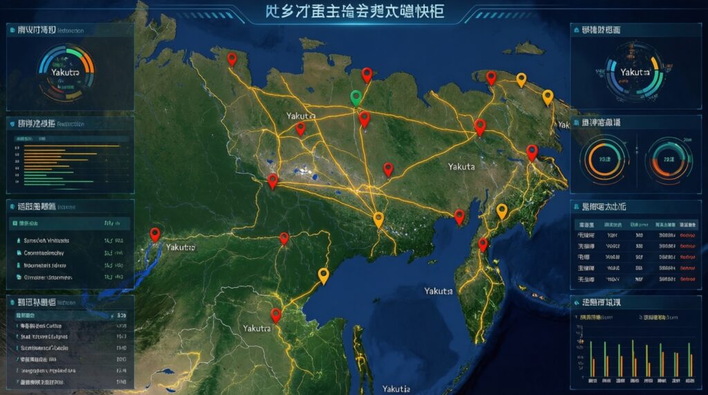 Районы республики: что важного произошло сегодня в улусах - коротко по карте - иллюстрация