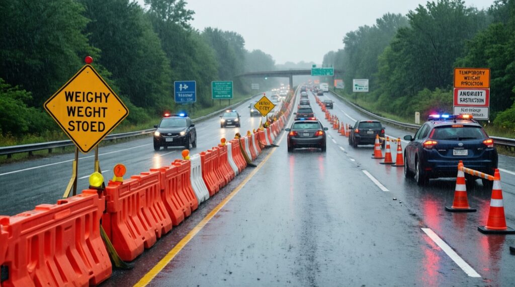 Ситуация на дорогах: закрытые участки, ограничения, ДТП, работа переправ - иллюстрация
